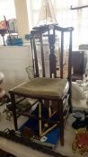 An inlaid & M.O.P bedroom chair
