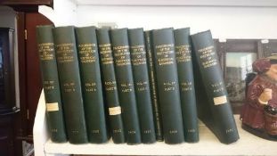 A quantity of books on proceedings of the Institution of electrical engineers