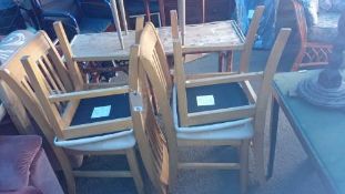 Set of 4 dining chairs