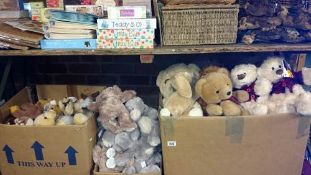 A large quantity of Teddy bears