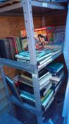 A quantity of books & annuals including Mandy & Judy (2 shelves)