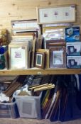 A large quantity of picture frames & photo coasters etc.