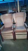Pair of Parker Knoll style reclining chairs