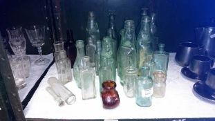 A quantity of glass bottles
