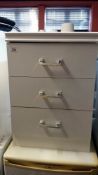 A 3 drawer bedside chest