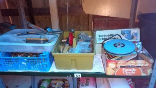 A quantity of miscellaneous including hand tools, heater & door knobs etc.