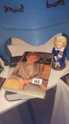 A Margaret Thatcher character jug & 2 Margaret Thatcher books