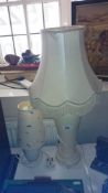 2 table lamps