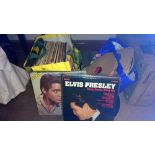 A quantity of LP records including Elvis