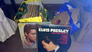 A quantity of LP records including Elvis
