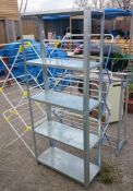 A dexion rack, 2 airers & a clothes rail