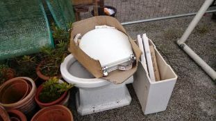 A toliet & cistern