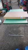 2 folding tables