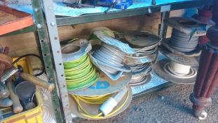 Several rolls of cable