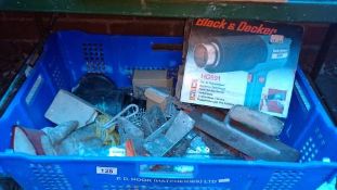 A box of screws, nails & clips etc.