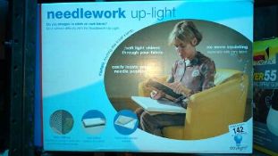 A boxed needlework up light