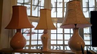 3 large table lamps