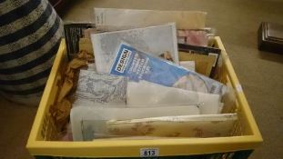 A box of assorted craft kits