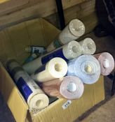 A quantity of rolls of wall paper