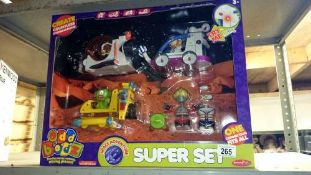 A boxed Child's space adventure toy