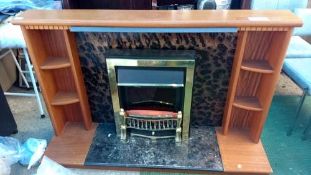 A fire surround and fire