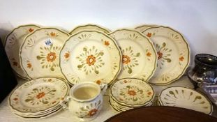A part French dinner service