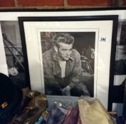 2 framed and glazed James Dean prints