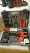A cased tool set