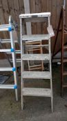 An aluminium step ladder