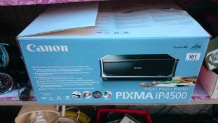 A boxed Canon printer