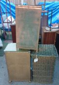 3 linen bins