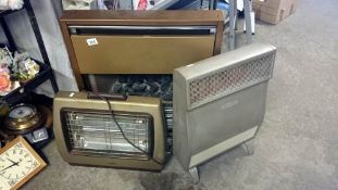 2 old electric fires
