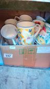 A box of mugs