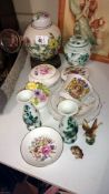 A mixed lot of china