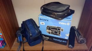 A Sony handicam and other items