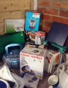 A mixed lot of boxed kitchen items etc
