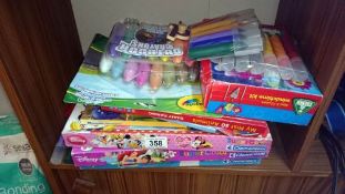 A quantity of children's craft items