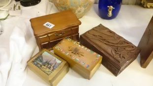 4 jewellery boxes