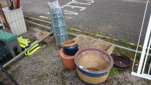 A quantity of plant pots