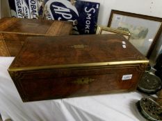A brass bound writing box,