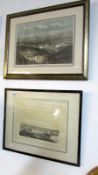 A pair of framed and glazed 19th century engravings