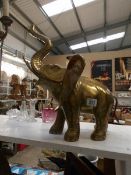 A brass elephant