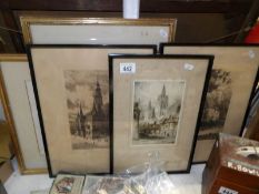 A quantity of Victorian engravings,