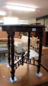 A mahogany octagonal occasional table