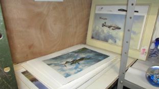 A large quantity of aeronautical prints