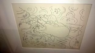 A Henri Matisse lithograph signed in pencil