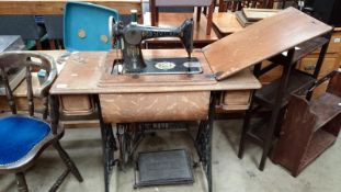 An old Singer treadle sewing machine
