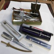 A quantity of ornamental letter openers