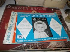 5 Marilyn Monroe calendars and various advertising ephemera