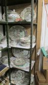 In excess of 60 pieces of Indian Tree pattern dinnerware including tureens,